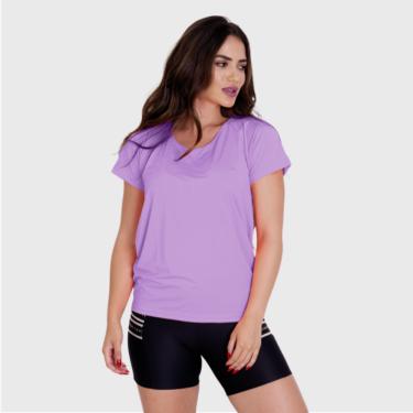 Imagem de Camiseta Fitness Laura Basica Lilas