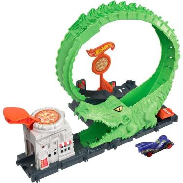 Imagem de Hkx39 Hot Wheels City Pista De Brinquedo Nêmesis Crocodilo