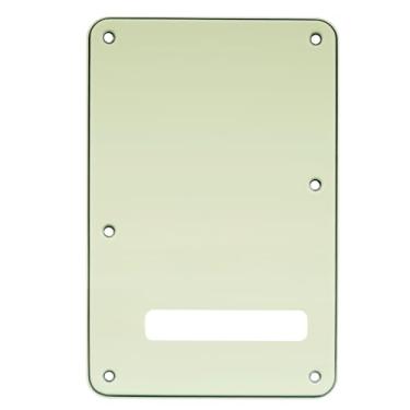 Imagem de Musiclily 6 Furos Escudo Traseiro Back Plate para Guitarra Fender EUA/Mexicana Made Stratocaster Standard Estilo Moderno,3 Camadas Mint Green