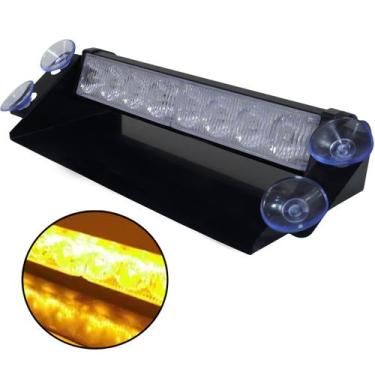 Imagem de Giroflex Interno 12V Led Viatura Polícia Guincho Parabrisa Strobo Giro