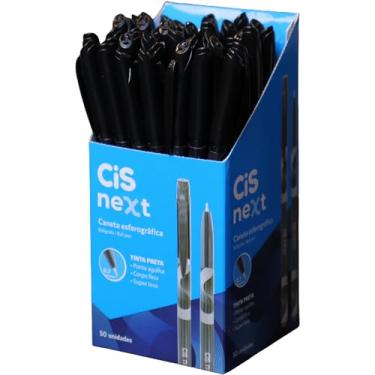Imagem de CIS, Caneta Esferografica 0,7 mm NEXT, Caixa com 50 unidades, cor Preta