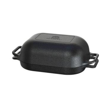 Imagem de Assadeira Tampa Ferro Multiuso Levain Pão Rosca 2Em1 33X26Cm. - LIBANE