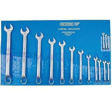 Imagem de Jogo De Chave Combinada 1/4 3/4 9 Peças Gedore