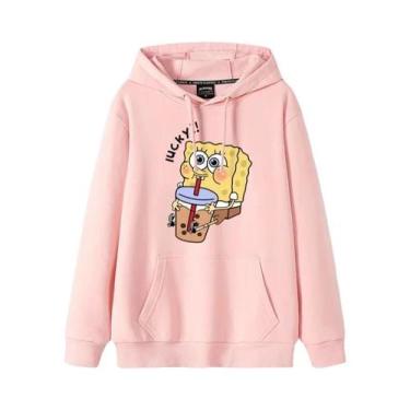 Imagem de Moletom Feminino De Outono Inverno Com Estampa De Anime SpongeBob, Est