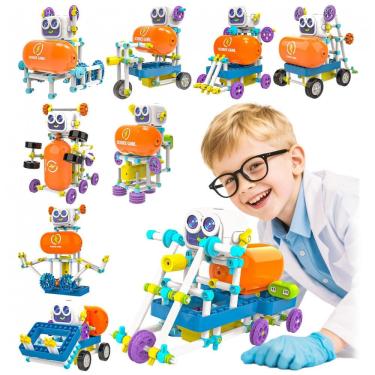 Imagem de Kit Educacional SMILESSKIDDO Robot 50 em 1 com 438 Peças - Brinquedo STEM para Crianças de 6 a 13 Anos