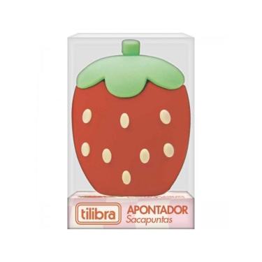 Imagem de Apontador Tilibra Be Berry com Aroma de Morango sem Depósito 1 Unidade Vermelho