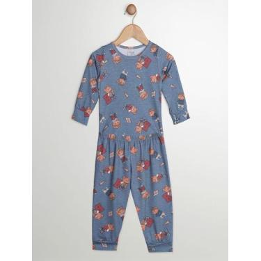 Imagem de Pijama Térmico Infantil Para Bebê- AZUL - Dila, Azul, P