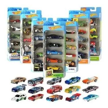 Imagem de Hot wheels pacote com 5 carros escala 1:64 sortido