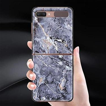 Imagem de Capa de telefone para Samsung Galaxy Z Flip 3 Capa para ZFlip 5G Capa preta Hard Shell Back Fashion Luxury, B05, para Samsung Z Flip 4 5G