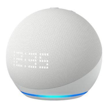 Imagem de Echo Dot (5ª Geração) Com Relógio E Alexa - Smart Speaker Branca - Ama