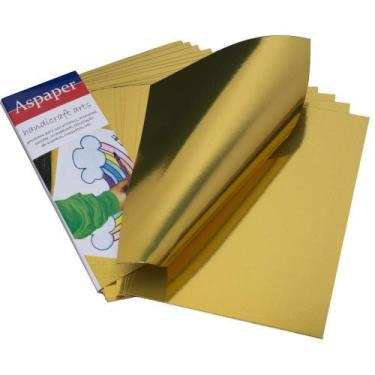 Imagem de Papel Laminado Ouro 210X297MM 250G PCT com 10 - Usa Folien