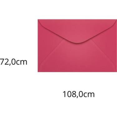 Imagem de Envelope Visita Colorido 72X108MM PINK Cancun 80G - Pacote com 100 - S