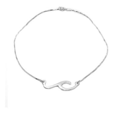 Imagem de Tornozeleira Veneziana Onda Mar Prata Legitima 925 - Lojas La&Ny, 25 c