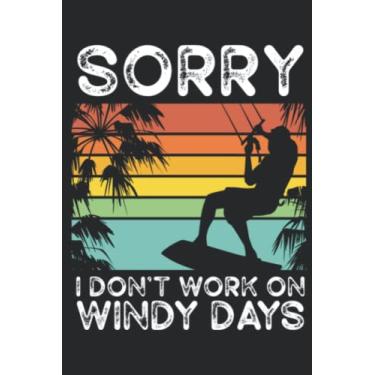 Imagem de Kiteboarding windy Days Beach Wind Kite Surfing Kitesurfer Art: Lined Journal Notebook To Do Schedule, Medium 6x9 Inches, 100 Pages, Printed Cover