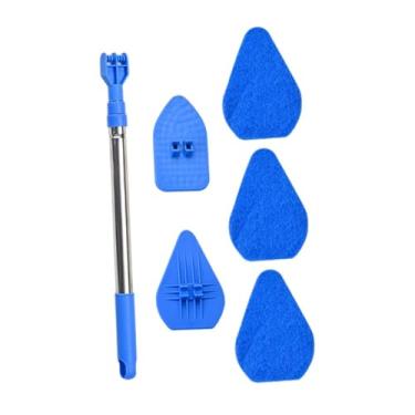 Imagem de YWJLQH Escova de limpeza de chuveiro, limpador de azulejos, limpador de vaso sanitário sem riscos com cabo extensível, pias de porta de casa, portátil e