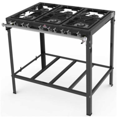 Imagem de Fogão 6 Queimadores Simples (c/ Registro P/ Forno) Pms-600n - Progás