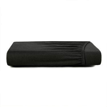 Imagem de Lençol com Elástico Casal  Altenburg Malha Fio Penteado Preto Primitivo