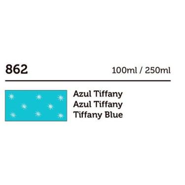 Imagem de Tinta Pva Cintilante 100ml Artesanato Gato Preto, AZUL TIFFANY