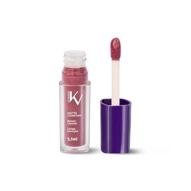 Imagem de KV MAKEUP Batom Líquido Matte Comfort, Cor Galaxia, Longa Duração, 5,5ml