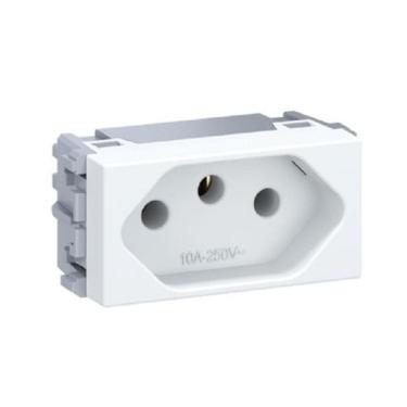 Imagem de Módulo Tomada 2P + T 10A Branco Weg Esatta