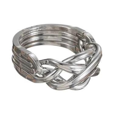 Imagem de Quebra-Cabeça De Metal Para Adultos E Crianças, Desafio De Lógica Inte