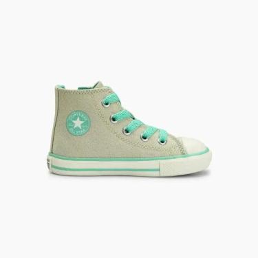 Imagem de Tênis Converse Chuck Taylor All Star Zip Canvas +1 - Infantil - Cano Alto - Verde-Unissex
