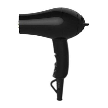 Imagem de ADITAM 2000W Secador de cabelo de salão profissional, Secador de cabelo iônico negativo, Secador de cabelo infravermelho de baixo ruído com motor CA com difusor, concentrador e pente, preto Double the