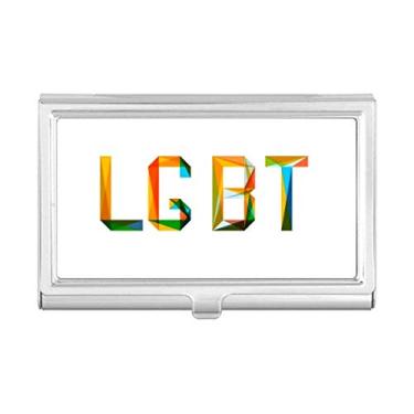Imagem de Estojo colorido LGBT Rainbow Homo porta-cartões de visita
