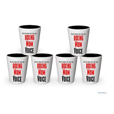 Imagem de Don't make me use my Boxing Mom Voice Shot Glass (6)