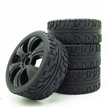 Imagem de JIUWU RC Off-Road Buggy 1: 8 Hex 17 mm 6 rodas de raio H padrão de rosca pneus preto