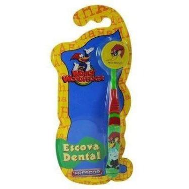 Imagem de Escova Dental Infantil com Capa Protetora Pica Pau - FRESCOR