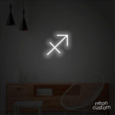 Imagem de luminaria letreiro Neon Led Signo Sagitário 50x30 luminoso decoração p