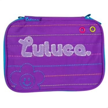 Imagem de Estojo Box Soft Bordado Grande Luluca Escolar Ge (Lilás)