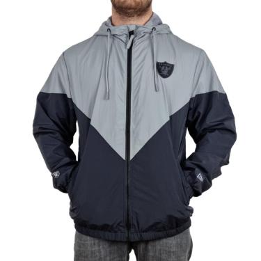 Imagem de Jaqueta New Era Corta Vento Classic XXX Lasrai Gra Cinza e Preto - Masculina-Masculino