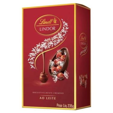 Imagem de Ovo de Páscoa com Bombons ao Leite LINDT 235g