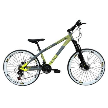 Imagem de Bicicleta Aro 26 Vikingx Tuff X35 Alumínio 21v Freeride DH Câmbios Shimano Aros Vmaxx Freio a Disco-Unissex