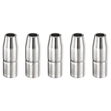 Imagem de HARFINGTON 5 peças Bocais de solda a gás 1,3 cm orifício 169724 bocais de pistola de solda a gás cobre níquel acessório de pistola de solda para pistolas de solda M25/M250/M40 Mig