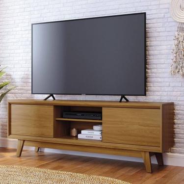 Imagem de Rack Bancada 2 Portas Tvs Até 65 Polegadas Atlas - Cumaru Cumaru