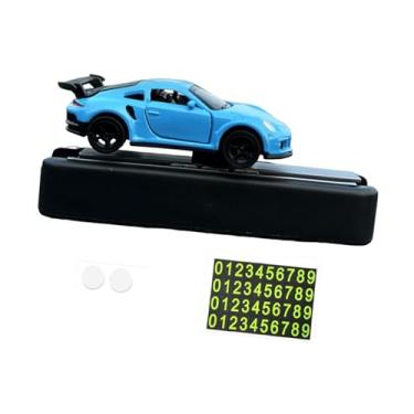 Imagem de Dynwave Modelo de Carro Brinquedo 1/64 com Placa de Estacionamento para Decoração de Console, Azul, Tamanho real