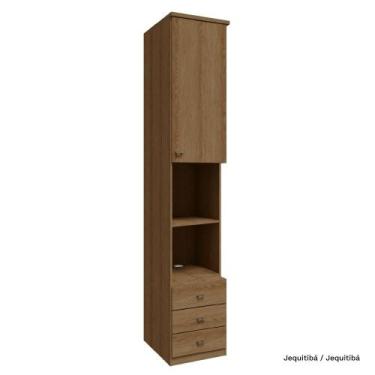 Imagem de Guarda Roupa Modulado Lateral 01 Porta com 245cm de Altura 03 Gaveta S