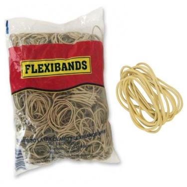 Imagem de Elástico Latex 1100un 1kg Dinheiro Escritório Organização - Fulgor