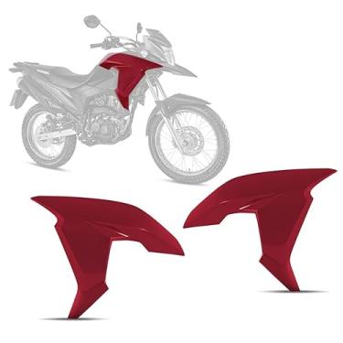 Imagem de Aba Do Tanque XRE 190 2016 A 2018 (Par) Vermelho Marrakesh