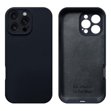Imagem de Capinha Compativel com iPhone 16 Pro Max Com Proteção de Camera em Silicone com Interior Aveludado