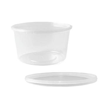 Imagem de Pote Tampa Lacre Congelados Freezer Microondas 1L 50 Unidades - Brasil