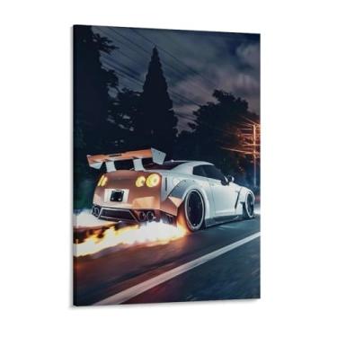 Imagem de HouLaiZhe Carro esportivo japonês Jdm R35 Spitfire pôsteres tela estética decoração de quarto pintura de parede impressões de sala de galeria decoração de parede para quarto sala de estar escritório