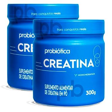 Imagem de Kit 2x Creatina 100% Pura - Monohidratada, Marca Probioticaa 300g Cada - Total 600g