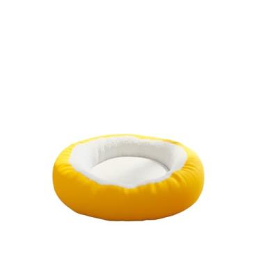 Imagem de Caminha Pet Sherpa Aconchegante e Lavável – Cama de para Gato e Cachorro(Amarelo)