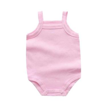 Imagem de Macacão De Algodão Para Bebê Menina 0-48M, Confortável E Macio, Cor Só