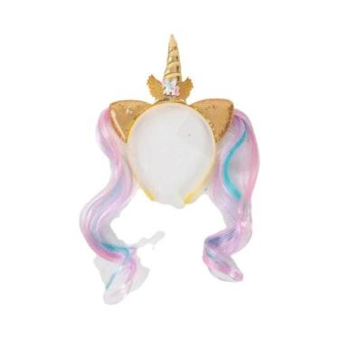 Imagem de Tiara De Unicórnio Com Lantejoulas Para Aniversário De Menina, Decoraç