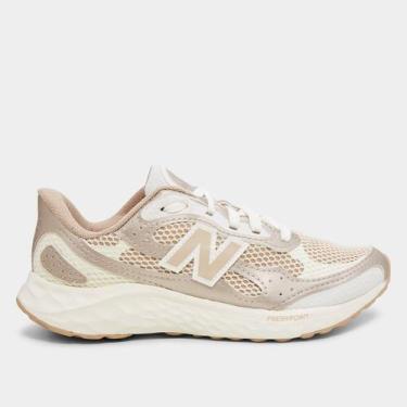 Imagem de Tênis New Balance Fresh Foam Arishi V'4 Feminino, Bege, Off white, 34